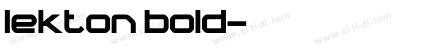 lekton bold字体转换